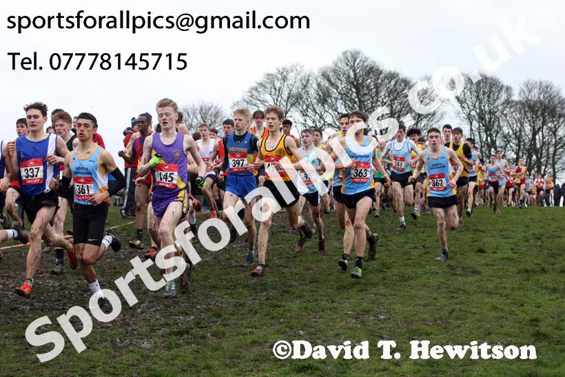 Intermediate boys 2019 New Balance English Schools Cross Country Champs, Temple Newsam, Leeds. Photo:  David T. Hewitson/Sports for All Pics